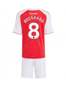 Billige Arsenal Martin Odegaard #8 Hjemmedraktsett Barn 2025-26 Kortermet (+ Korte bukser)